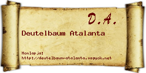 Deutelbaum Atalanta névjegykártya